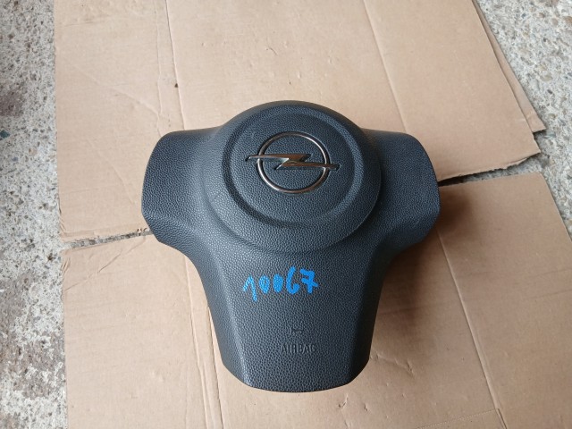 Opel Corsa D 2006-2014 Légzsák Használt sárga zöld Kormány légzsák bal 13235770