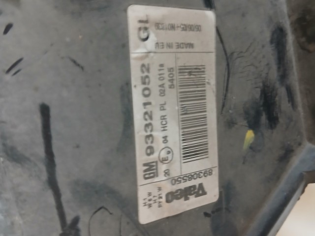 10141 Opel Meriva A 2003-2010 Bal első Lámpa Fényszóró