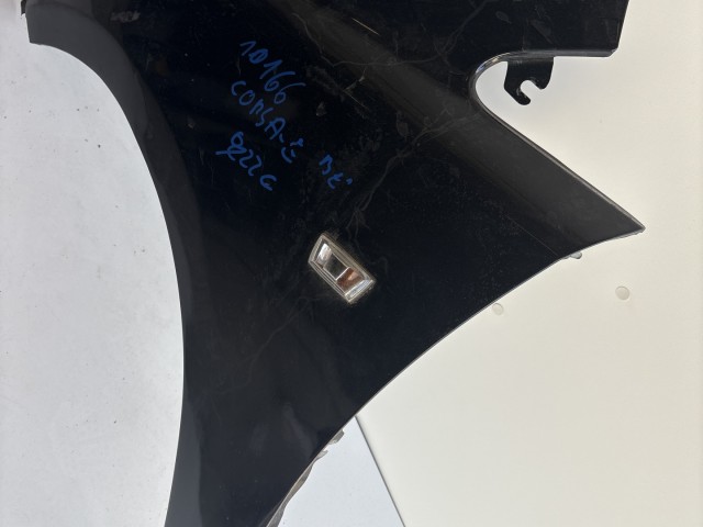 10166 Opel Corsa E Bal első Sárvédő Fekete Y22c