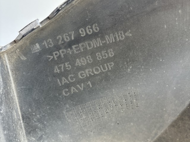 10184 Opel Meriva B 2010-2017 hátsó Lökhárító Fekete Z22c