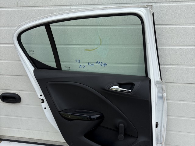 10213 Opel Corsa E Bal hátsó Ajtó Használt Fehér