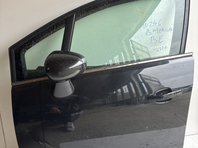 10246 Opel Meriva B 2010-2017 Bal első Ajtó Feket Z22c