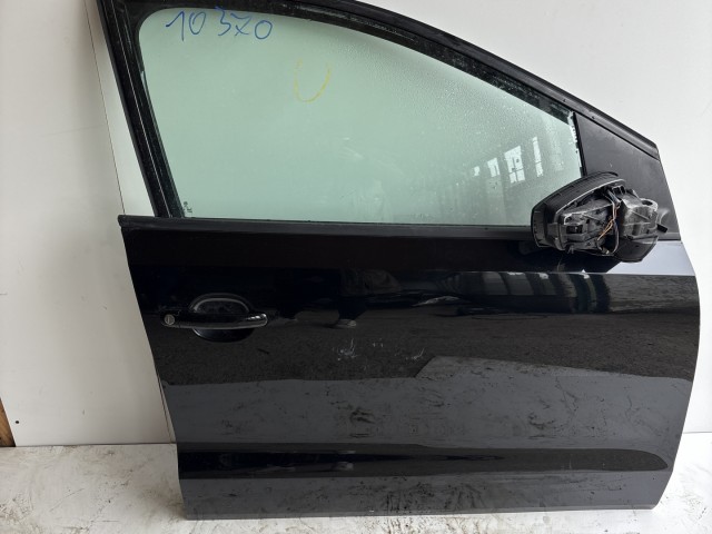 10370 Volkswagen Polo 6r 2009-2017 Jobb első Ajtó Használt Fekete 