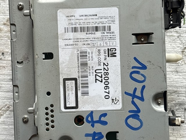 Opel Astra J 2009-2015 Rádió Használt Cd-s   