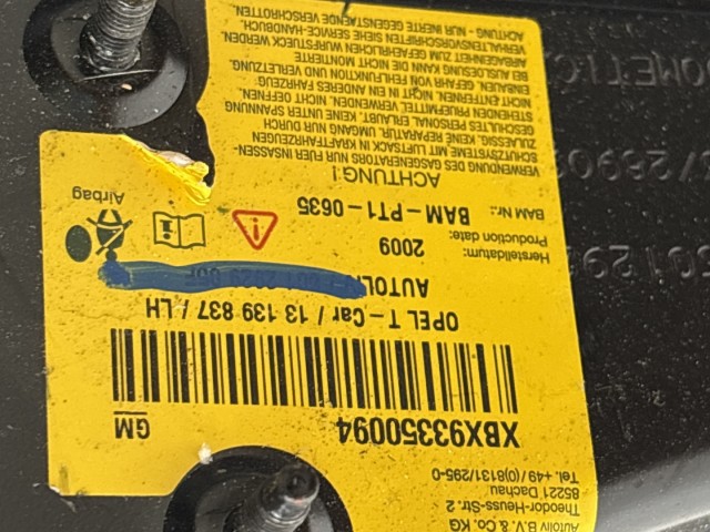 Opel Astra K 2015 Bal Ülés légzsák