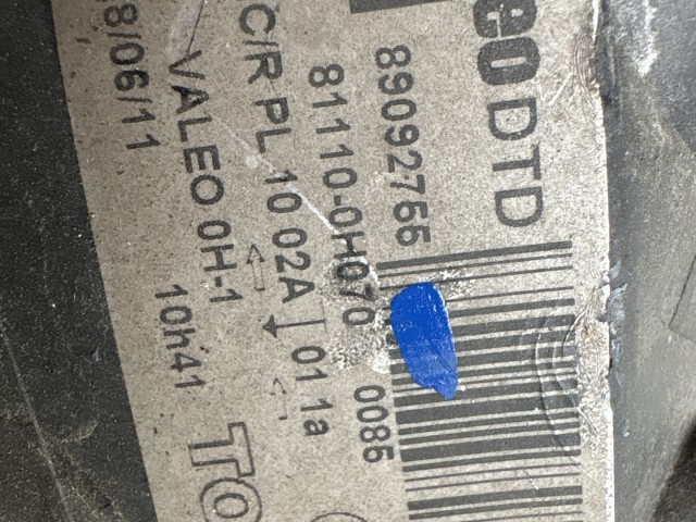 11505 Toyota Aygo 2005-2014 2005-2014  Jobb első Lámpa Fényszóró