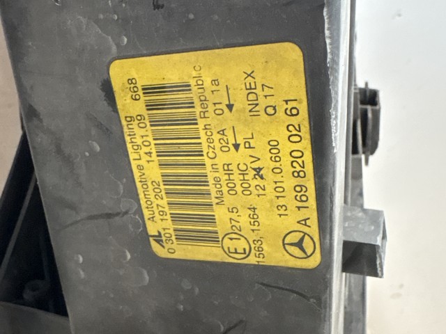 11508 Mercedes Benz A Class  W169 2004-2012 Jobb első Lámpa Fényszóró