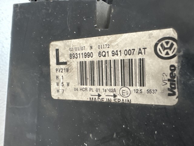 11401 Volkswagen Polo 2003-2009 Bal első Lámpa Fényszóró