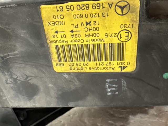 8415 Mercedes Benz A-Class(W169) 2004-2012 Bal első Lámpa Fényszóró