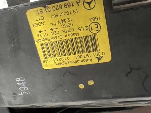 8420 Mercedes Benz A-Class(W169) 2004-2012 Bal első Lámpa Fényszóró