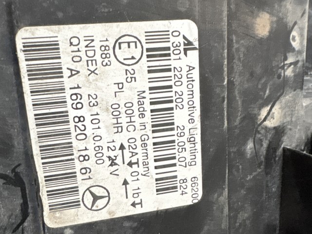 7146 Mercedes Benz B-Class 2005-2011 Jobb első Lámpa Fényszóró