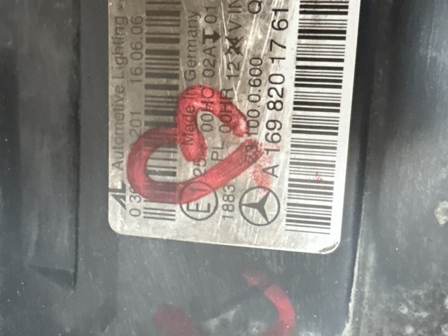 8417 Mercedes Benz B-Class 2005-2011 Bal első Lámpa Fényszóró
