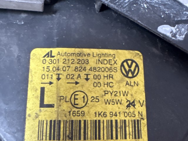 7622 Volkswagen Golf V. 2003-2008 Bal első Lámpa Fényszóró