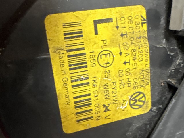6793 Volkswagen Golf V. 2003-2008  Bal első Lámpa Fényszóró