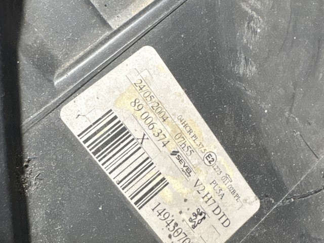 6920 Peugeot 807 2002-2014 Jobb első Lámpa Fényszóró