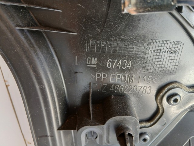 12219 Opel Meriva B 2010-2017 bal első ajtókárpit, szövet és műanyag 466229783 