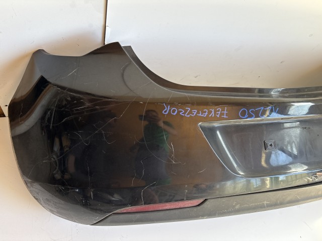 12250 Opel Astra J 2009-2015 hátsó Lökhárító Használt Fekete Z20R 5 ajtós