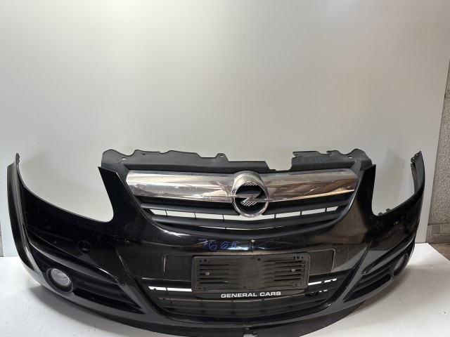 7666 Opel Corsa D 2006-2014 Első Lökhárító Fekete z20r