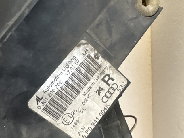 8045 Audi A3 8p 2003-2012 Jobb első Lámpa Fényszóró