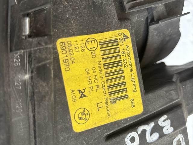 8490 BMW E46 1998-2004 Compact  Jobb első Lámpa Fényszóró