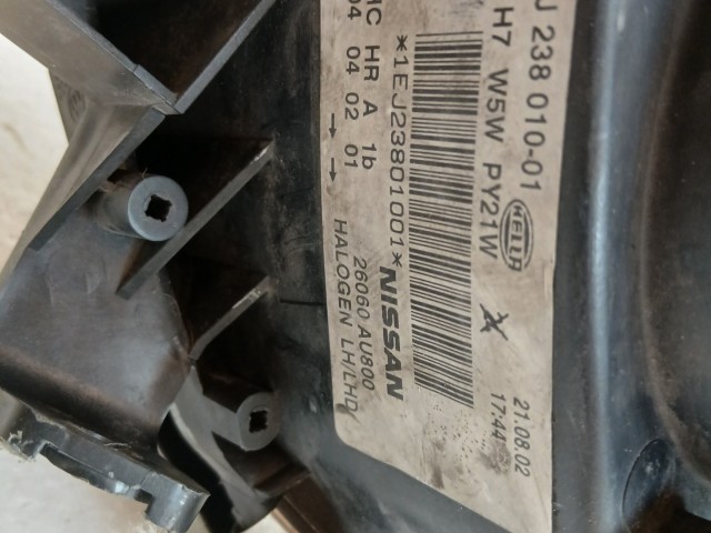 12280 Nissan Primera P12  2002-2008 Bal első Lámpa Fényszóró