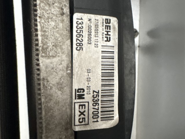Opel Meriva B 2010-2017 hűtősor 1.4 benzin 