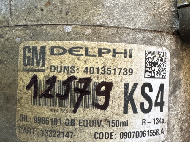 Opel Astra H 2004-2010 Klíma kompresszor Használt  