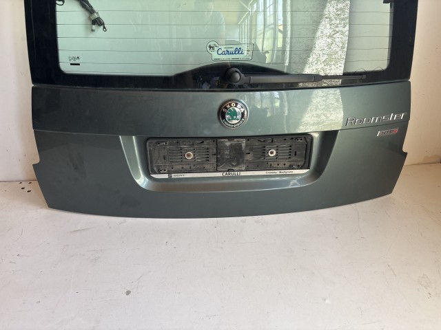 12624 Skoda Roomster 2006-2015 Csomagtérajtó Használt  Zöld 