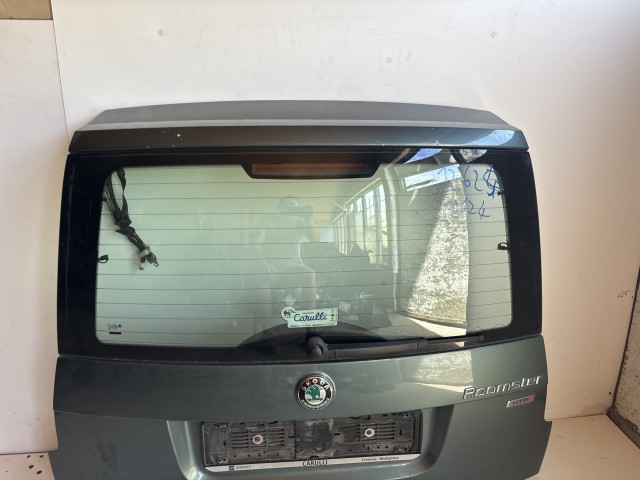12624 Skoda Roomster 2006-2015 Csomagtérajtó Használt  Zöld 