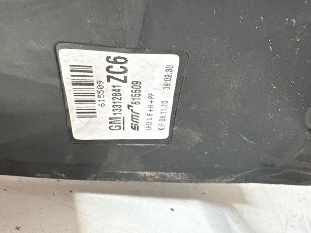 12642 Opel Zafira B 2011 Bal Tükör Nagytükör Y474 Fehér