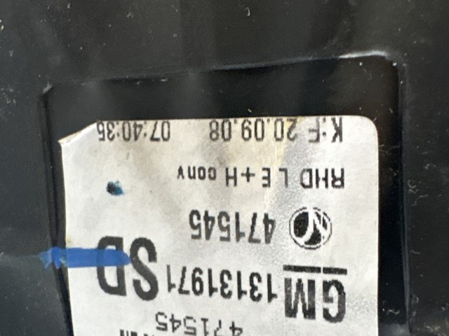 12685 Opel Zafira B 2005-2014 2005-2014 Tükör Használt Z168 Kék Bal   
