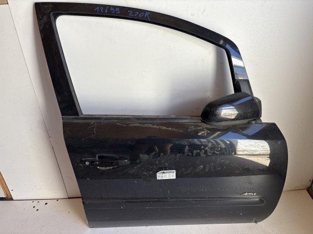 12699 Opel Zafira B Jobb első Ajtó Fekete Z20r