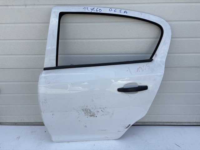 12760 Opel Corsa D Bal hátsó Ajtó Fehér