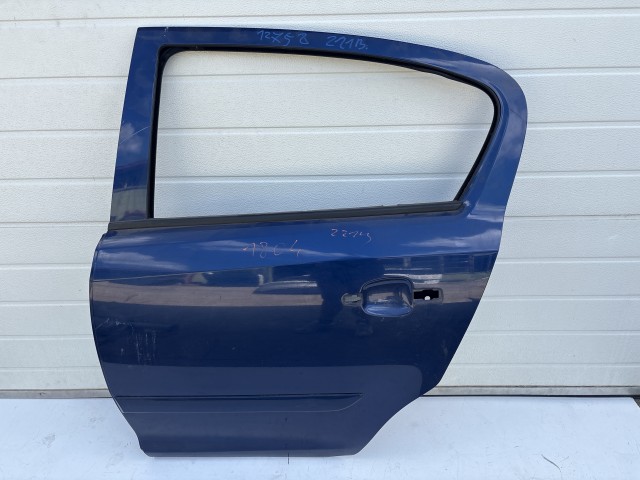 12758 Opel Corsa D Bal hátsó Ajtó Kék Z21b
