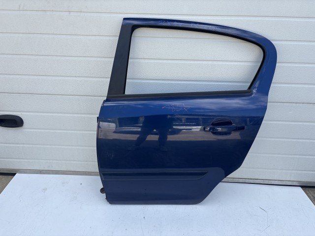 12757 Opel Corsa D Bal hátsó Ajtó Kék Z21b