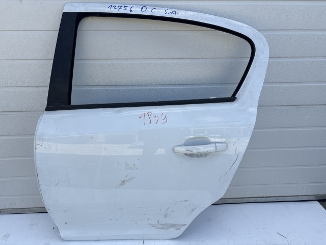 12756 Opel Corsa D  Bal hátsó Ajtó Fehér