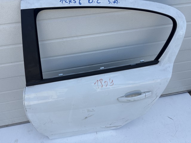12756 Opel Corsa D  Bal hátsó Ajtó Fehér