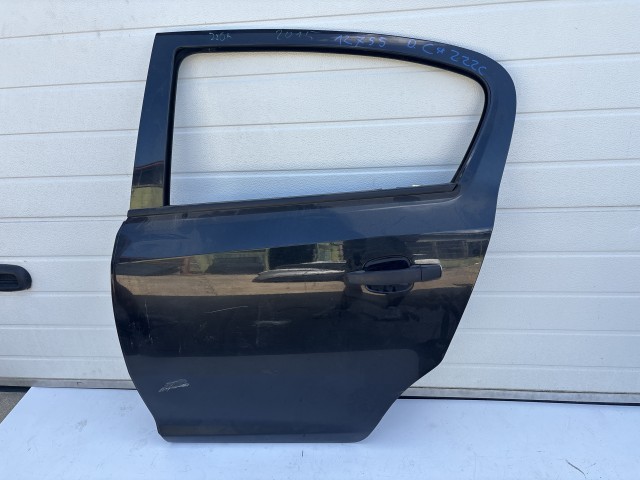 12755 Opel Corsa D Bal Hátsó Ajtó Fekete Z22c