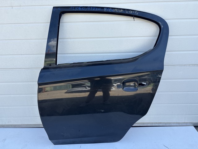 12750 Opel Corsa E Ajtó Használt Bal hátsó Fekete Z22c