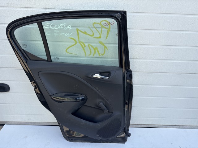 12767 Opel Corsa E Bal hátsó Ajtó Fekete Z22c