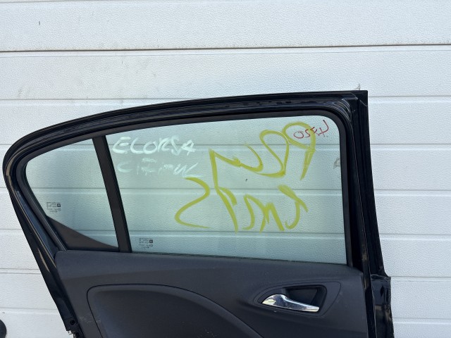 12767 Opel Corsa E Bal hátsó Ajtó Fekete Z22c