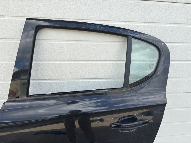 12764 Opel Corsa E Bal hátsó Ajtó Fekete Y22c