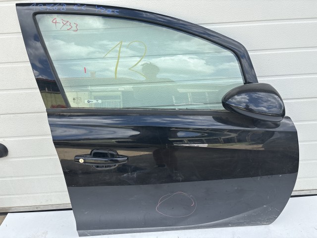 12768 Opel Corsa E Jobb első Ajtó Fekete Y22c