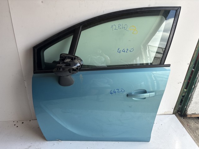 12842 Opel Meriva B Bal első Ajtó Kèk Z21z