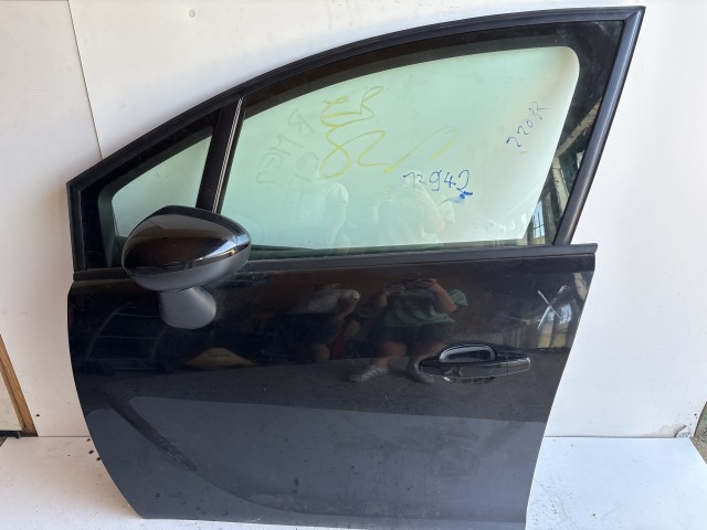 12942 Opel Meriva B Bal első Ajtó Fekete Z20r