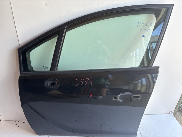 12948 Opel Meriva B Bal első Ajtó Használt Fekete Z20r