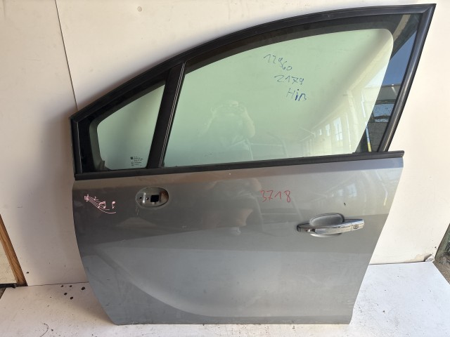 12960 Opel Meriva B Bal első Ajtó Használt Ezüst Z179