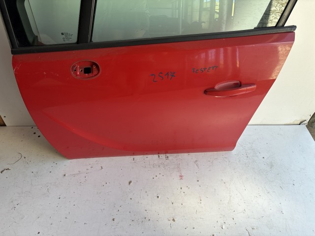 12958 Opel Meriva B Bal első Ajtó Piros festett