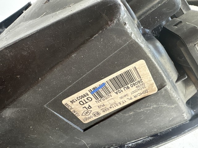 Nissan Note 2006-2012 Bal első Lámpa Fényszóró