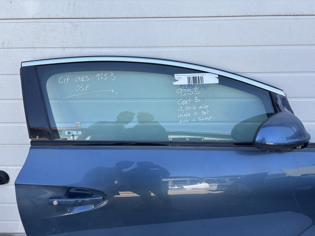 12997 Opel Astra J Jobb első Ajtó Kék 3 ajtós GTC